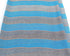 Blue Black and White Stripe Chevron Printed Chiffon Fabric 2 yards