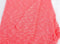 Open Weave Sweater Knit Fabric Bright Heather Neon Coral Pink and White 2 yards OSK00138