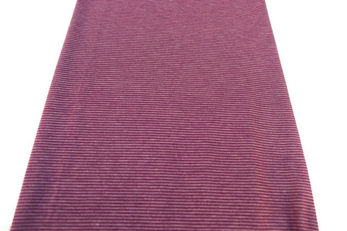 Purple Mauve Narrow Stripe Light Weight Sweater Knit Fabric 1.5 yards IMPERFECT OSK00193