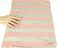 Pink Cream and Heather Black and Off White Stripe Open Weave Sweater Knit Fabric 1 yard and 34 Inches OSK00190