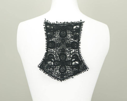 Black Floral Lace Applique