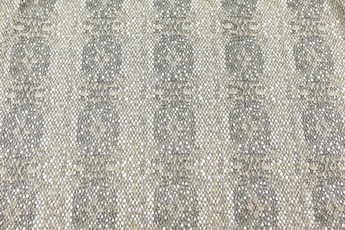 Black and Beige Lace Fabric High End Italian Designer Lace Remnant 2 yards