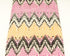 Pink Black Yellow Chevron Challis Woven Fabric 1.75 yards