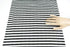 Black and White Stripe Pointelle Knit Jersey Fabric 2 Pieces that Total 1 yard and 16 Inches Extra Wide