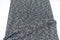 Heather Black and Cream Open Weave Sweater Knit Fabric Remnant 2.75 yards
