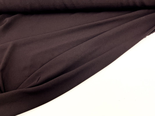 Dark Brown Crepe Georgette Light Weight Woven Fabric Remnant 1.75 yards