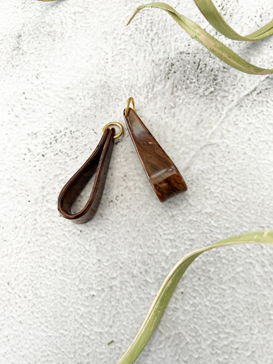 Brown Zipper Pull 1 Pair
