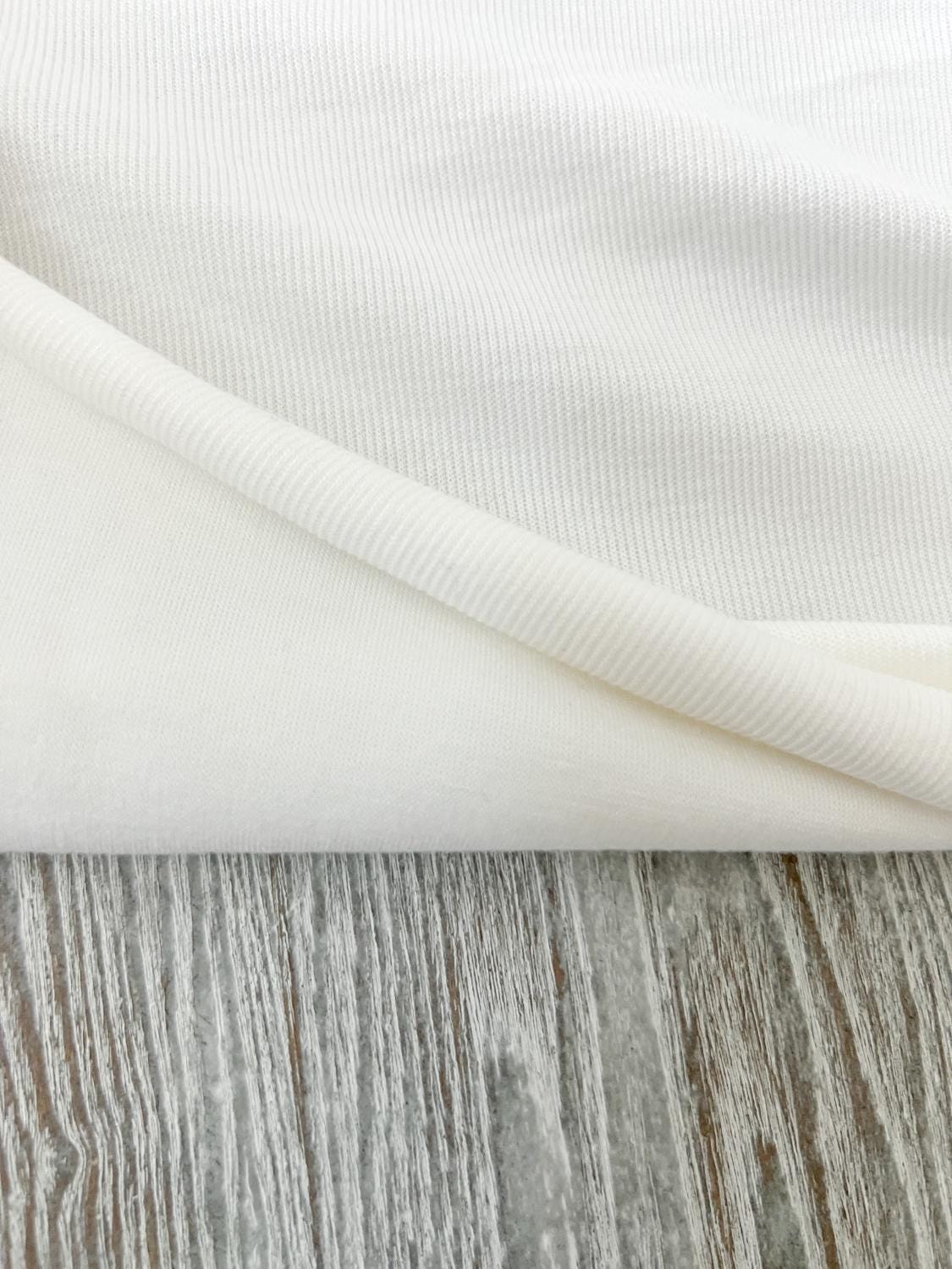 Cream Double Face Sweater Knit Fabric Designer Fabric by the yard