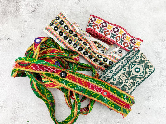 Multi Ethnic Variety Trim and Applique Scrap Pack Scrap Bundle Pack