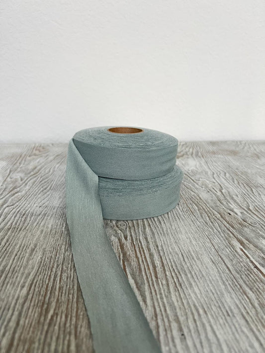 Sage Green Knit Jersey Bias Tape Bundle Pack of 2 Binding Tape Bias Trim Knit Bias Tape 43 yards