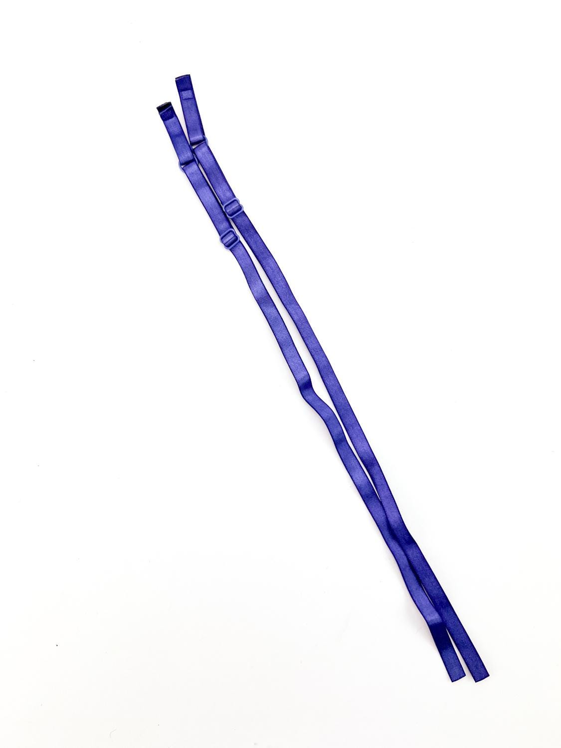 Lavender Blue Adjustable Bra Straps Lingerie Straps Elastic Trim 1 Pair