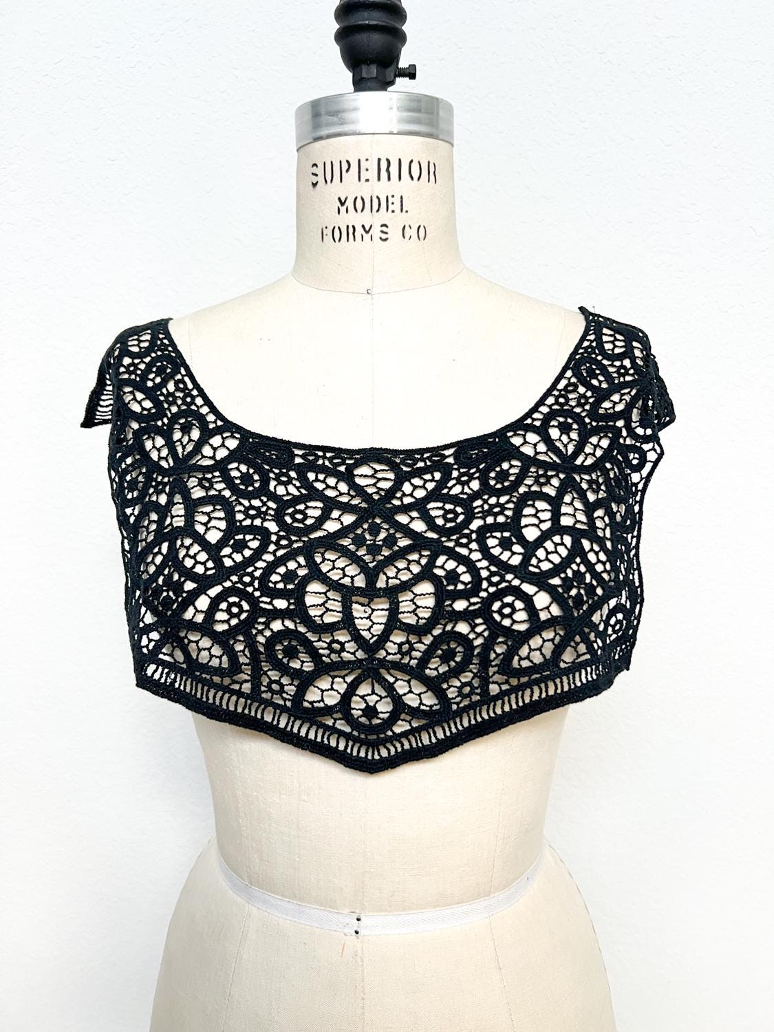 Black Cotton Lace Applique: DIY Sewing Craft Fashion