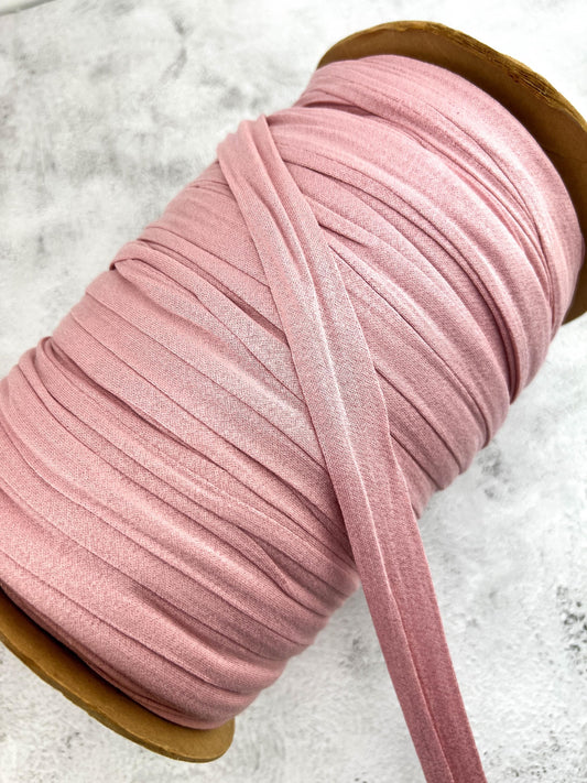 Light Pink Knit Jersey Strap Trim: 1" 10 yards