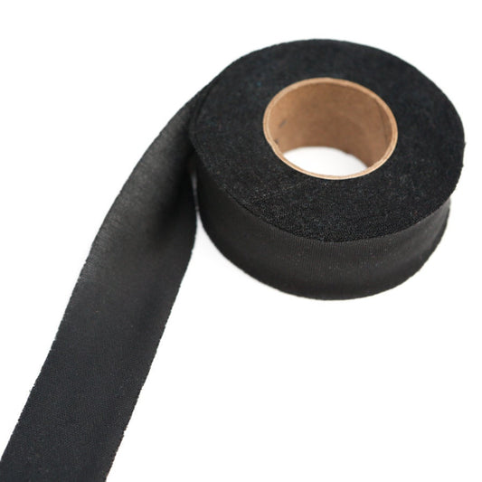 Black Bias Tape Tricot Knit Lining Binding Tape 1.25 inches wide x 27 yards