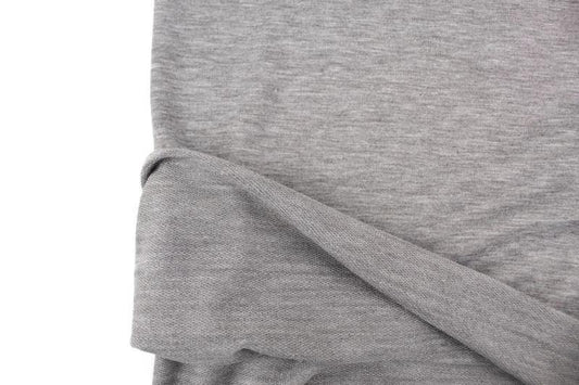 Heather Gray Baby French Terry Knit Fabric by the yard FTK00798R - Felinus Fabrics