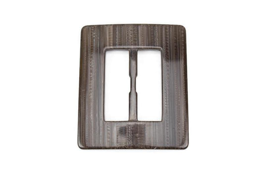 Warm Gray Dark Brown Large Slide Buckle 4-1/8 inches x 3-3/8 inches NTN00046 - Felinus Fabrics