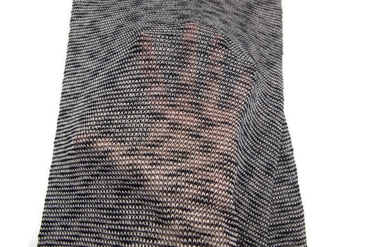 Heather Navy and White Open Weave Sweater Knit Fabric 1.75 yards