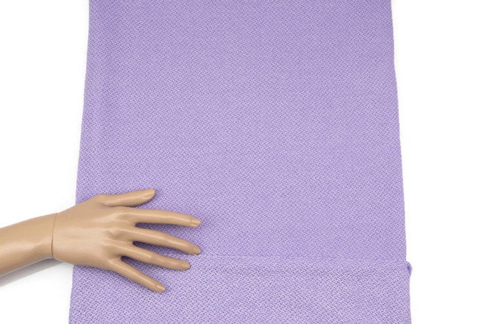 Lavender Terry Loop Like Sweater Knit Fabric by the yard