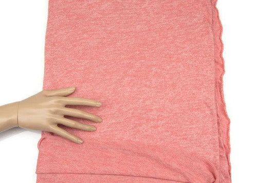 Heather Coral Sweater Knit Fabric by the Yard OSK00506R - Felinus Fabrics