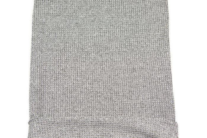 Heather Black and Off White Open Weave Sweater Knit Fabric 1 Yard and 13 Inches OSK00597 - Felinus Fabrics