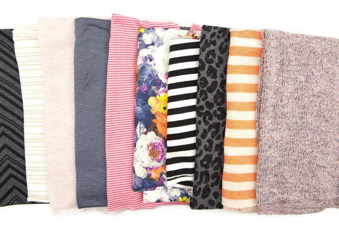 Knit Fabric Variety Surprise Scrap Pack Larger Pieces SPK00001 - Felinus Fabrics