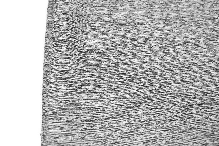 Black and Off White Fancy Italian Novelty Woven Fabric by the yard - Felinus Fabrics