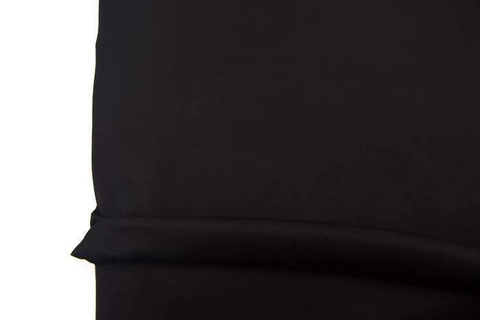 Black Stretch Pique Woven Fabric High End 2.75 yards - Felinus Fabrics