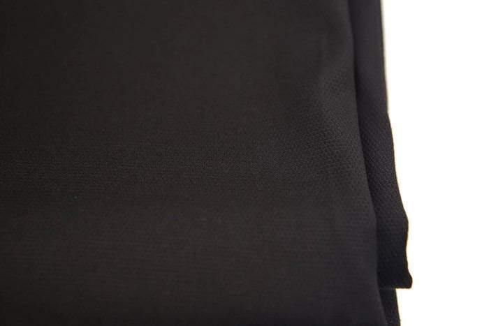 Black Stretch Pique Woven Fabric High End 2.75 yards - Felinus Fabrics