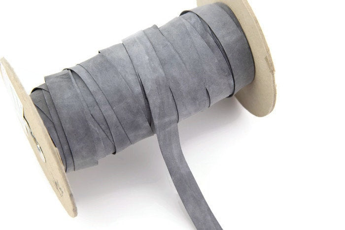 Gray Rubber Elastic Swimsuit Elastic Trim Remnant Elastic Band 5/8 inch width x 10 yards