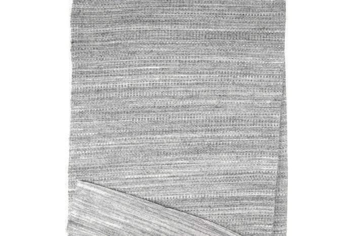 Heather Gray and Off White Double Face Reversible Waffle Knit Fabric by the yard ATK00354R - Felinus Fabrics