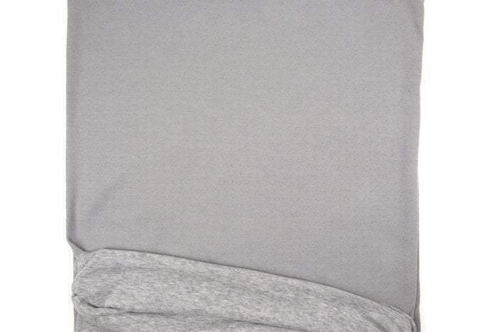 Heather Gray Double Face Knit Double Sided Reversible Knit Fabric 1 yard Extra Wide ATK00378 - Felinus Fabrics