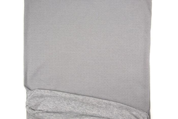 Heather Gray Double Face Knit Double Sided Reversible Knit Fabric by the yard Extra Wide ATK00379 - Felinus Fabrics