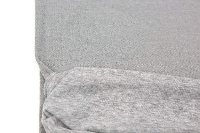 Heather Gray Double Face Knit Double Sided Reversible Knit Fabric 1 yard Extra Wide ATK00378 - Felinus Fabrics