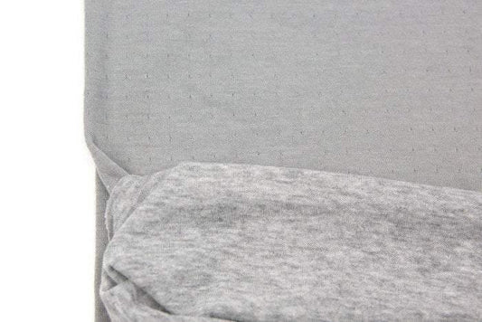 Heather Gray Double Face Knit Double Sided Reversible Knit Fabric 1 yard Extra Wide ATK00378 - Felinus Fabrics