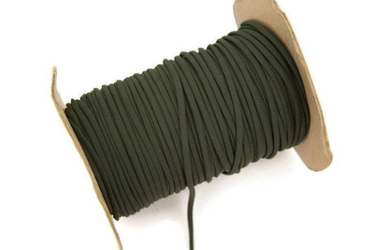 Olive Crepe Chiffon Trim Spaghetti Straps Hollow Tube Tubular 5 yards ATN00739 - Felinus Fabrics