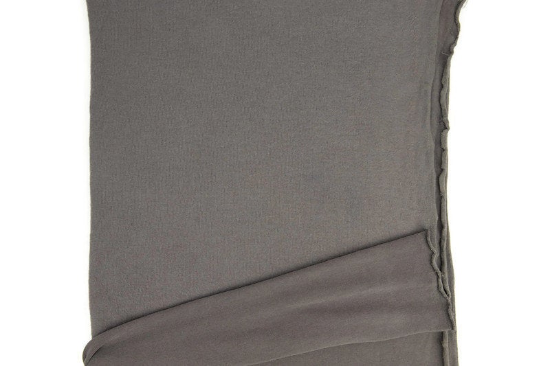 Taupe Brushed Fleece Like Sweater Knit Fabric 1 yard
