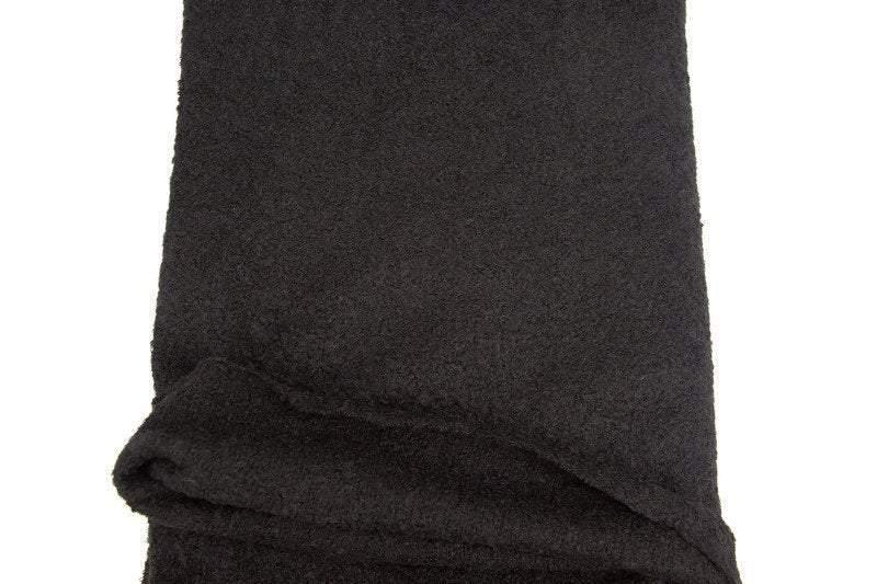 Black Tweed Knit Fabric by the yard - Felinus Fabrics