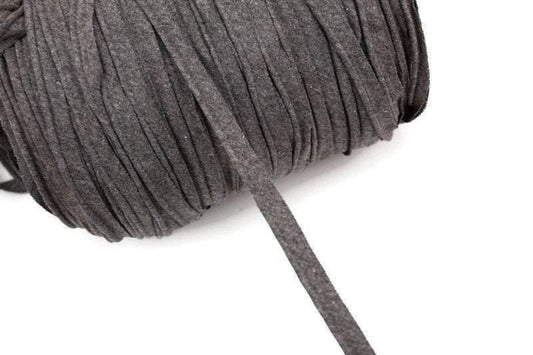 Gray Knit Piping Trim with Inserted Cord per 5 yards ATN00839 - Felinus Fabrics