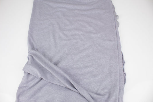 Heather Lavender Gray Sweater Knit Fabric by the yard