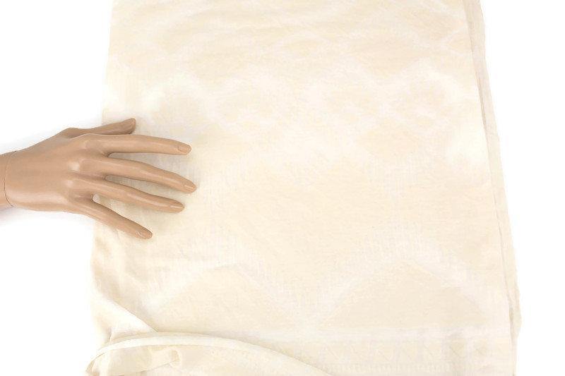 Pale Nude Cream Burnout Out Knit Jersey Fabric by the yard PDK00603R - Felinus Fabrics