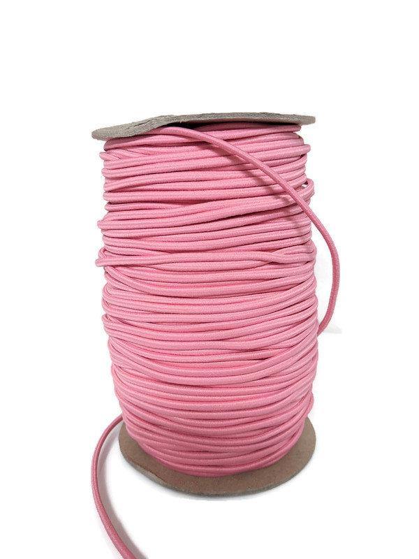 Pink Tubular Elastic Trim Cord Elastic Trim 6 yards - Felinus Fabrics