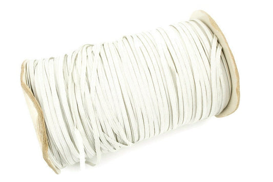 Off White 1/8 inch Elastic Trim Face Mask Elastic Trim 10 yards