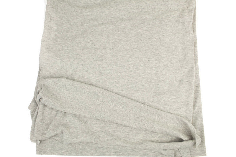 Light Heather Gray Ponte Knit Fabric Double Knit by the yard Extra Wide
