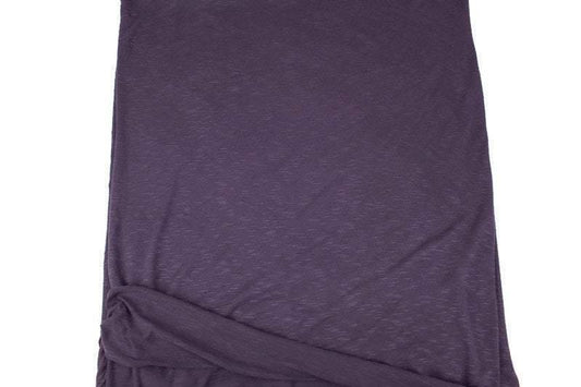 Dark Purple Rayon Slub Knit Jersey Fabric by the yard Extra Wide ATK00444R - Felinus Fabrics