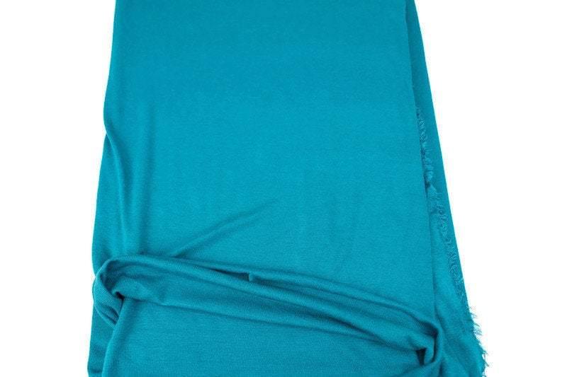 Peacock Blue Sweater Rib Knit Jersey Fabric by the yard OSK01010R - Felinus Fabrics