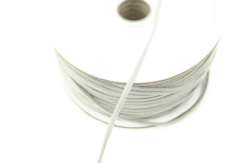 Gray Soft Round Elastic Trim Spaghetti Straps Face Mask Elastic Ear Loops Headbands 5 yards ELT00186 - Felinus Fabrics