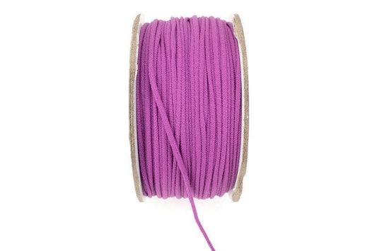Pinkish Purple Soft Round Elastic Trim Spaghetti Straps Face Mask Elastic Ear Loops Headbands 5 yards ELT00182 - Felinus Fabrics