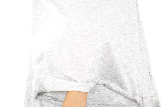 Heather Light Gray Knit Jersey Fabric by the yard ATK00451R - Felinus Fabrics