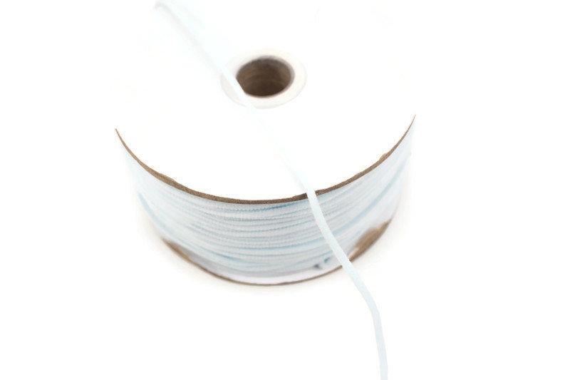 Pale Blue Soft Round Elastic Trim Spaghetti Straps Face Mask Elastic Ear Loops Headbands 5 yards ELT00188 - Felinus Fabrics