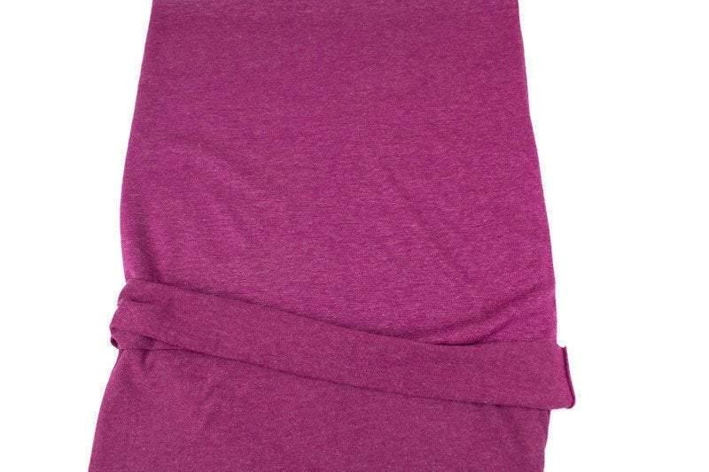Heather Magenta Shimmer Knit Jersey Fabric by the yard ATK00455R - Felinus Fabrics